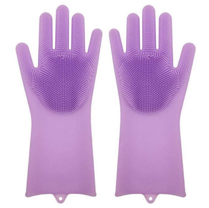 Multifunctional Silicone Pet Scrub Gloves