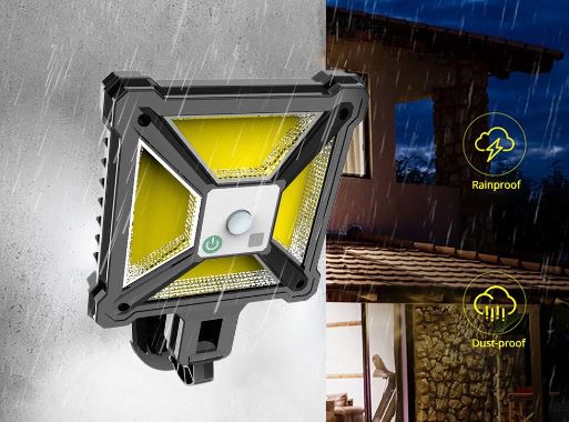 Square Motion Sensor Solar Street Lamp