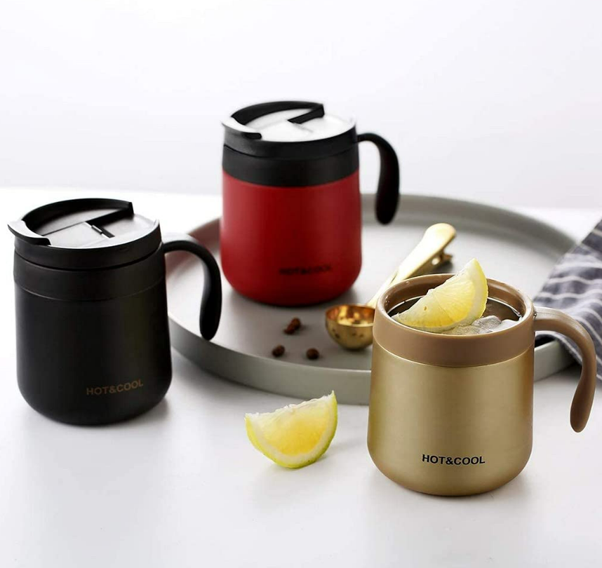 Double Steel Thermos Coffee Mug (500ml)