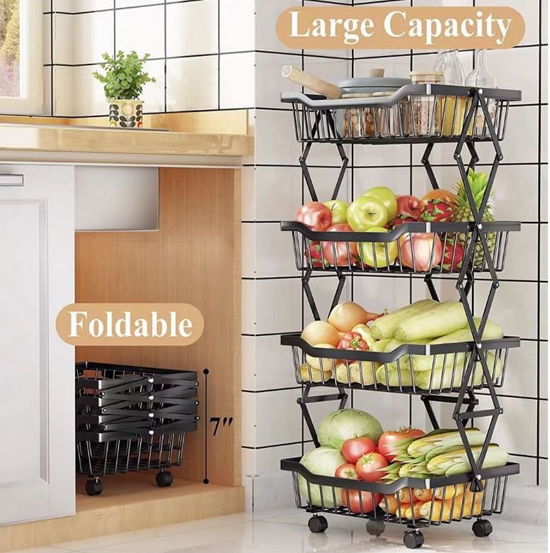 Kitchen Storage Collapsible Basket (5 Tier)