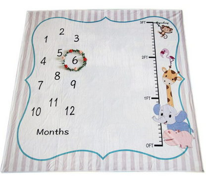 Baby Monthly Milestone And Photography Blanket