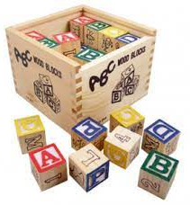 Educational Wooden ABC Blocks (27 pcs)