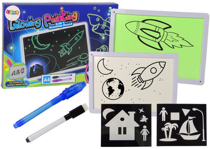 2in1 Glow Painting Board For Kids (A4)