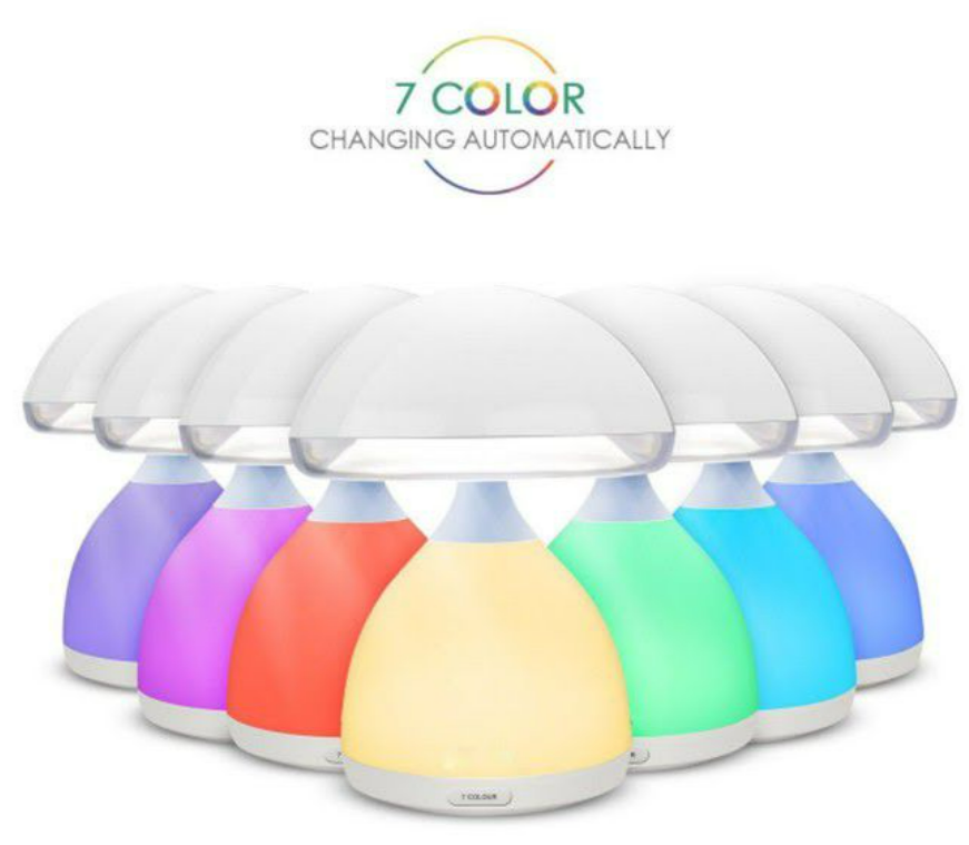 Rechargeable Colourful Eye Mushroom Lamp (17cm)