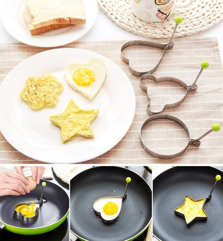 Fried Egg And Cookie Decorator Set (4 pcs)