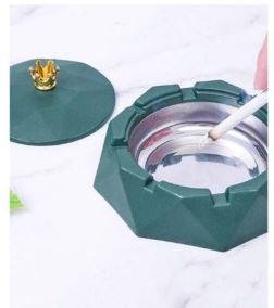 Stainless Steel Hexagon Ashtray (2pcs)