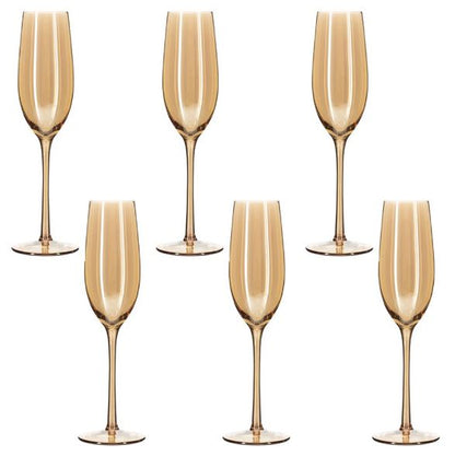 Champagne Glasses (Soft Gold)(6 pcs)