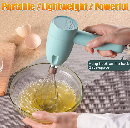 3in1 Cordless Hand Mixer, Whisk and Chopper