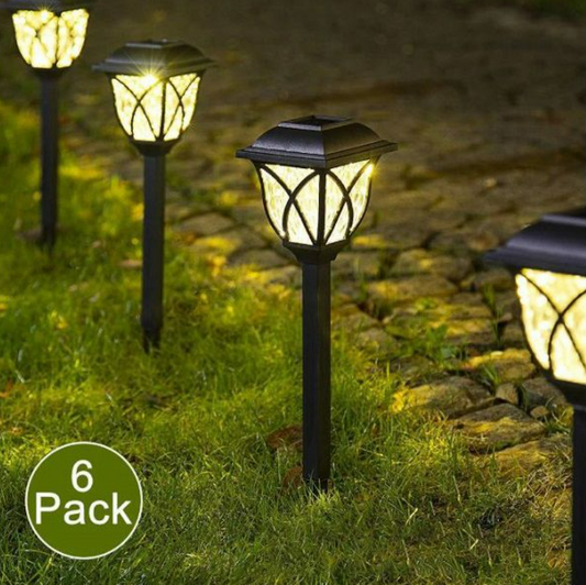 Outdoor Solar Garden Lights (6 pcs)