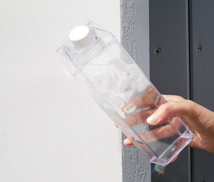 Acrylic Milk Carton Bottle ((1L)