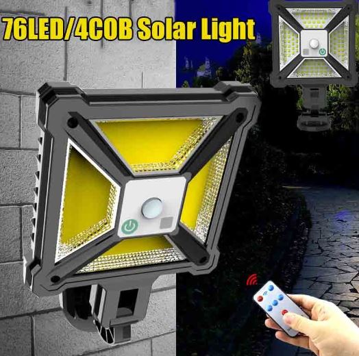 Square Motion Sensor Solar Street Lamp