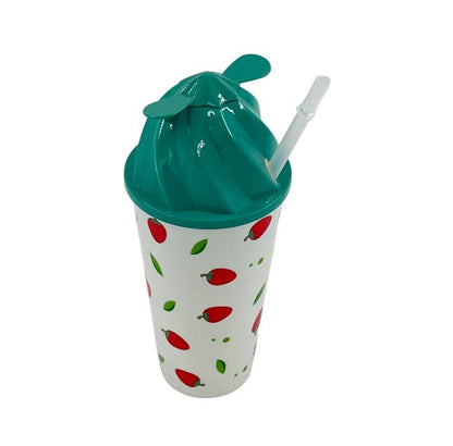 Ice Cream Water Cup With Lid (500ml)(12 pcs)