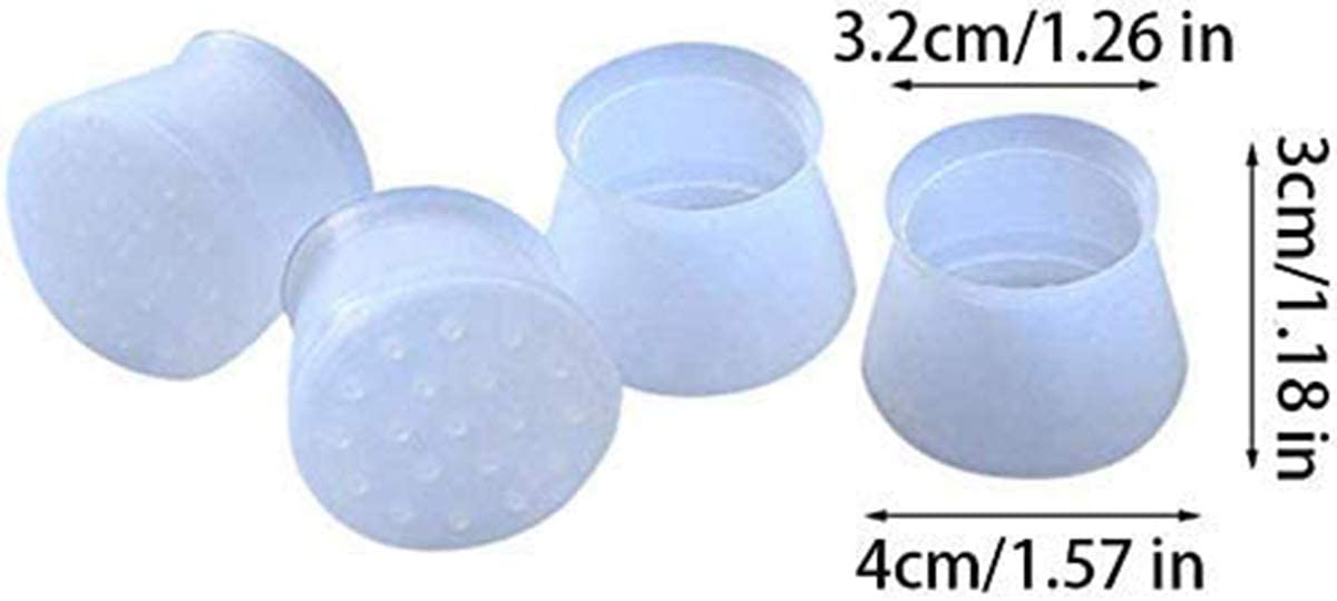 Silicone Chair Leg Floor Protectors (8 pcs)