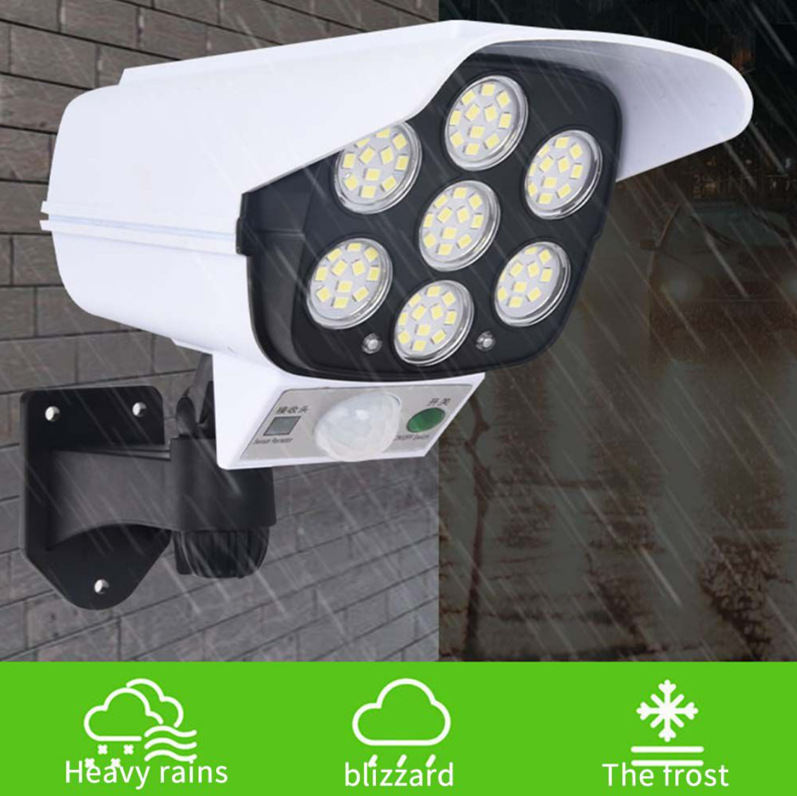 Outdoor Solar Sensor Dummy Camera Light