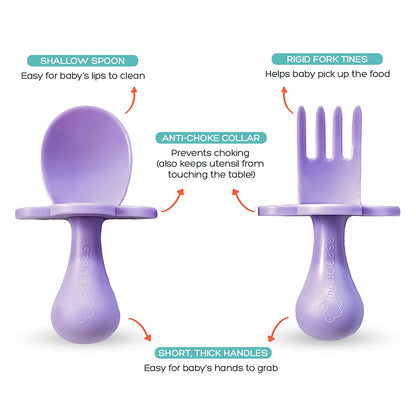 Baby and Toddler Self-Feeding Utensil Set