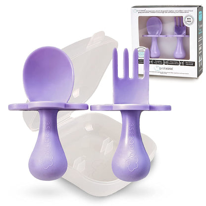 Baby and Toddler Self-Feeding Utensil Set