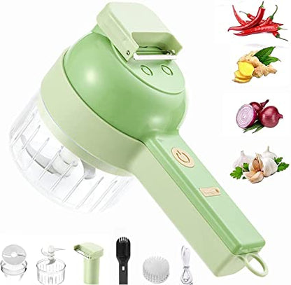 4in1 Handheld Electric Veggie Chopper Set