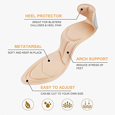 4D Soft Sponge Heel Insoles (2 pcs)