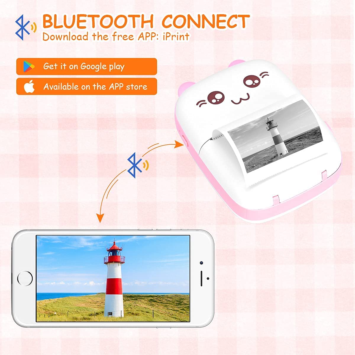 Mini Pocket Wireless Bluetooth Thermal Printers