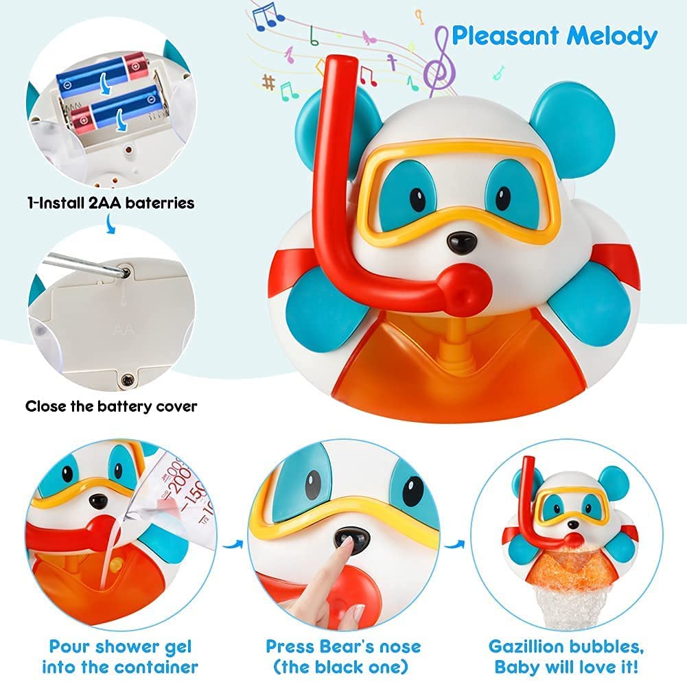 Automatic Bubble Blower Baby Bath Toy