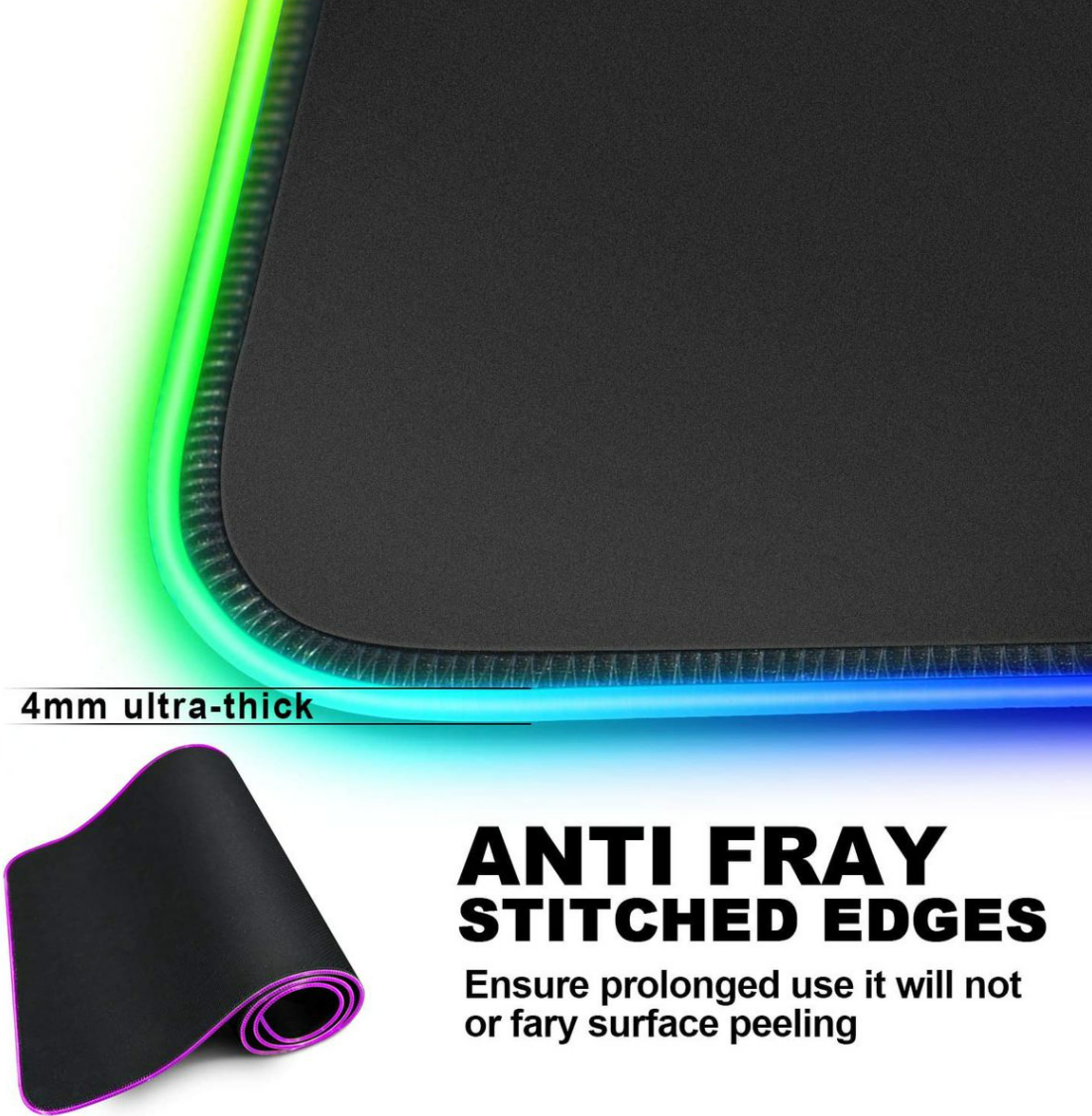 RGB Soft Light Gaming Mouse Pad (800mm x 300mm)