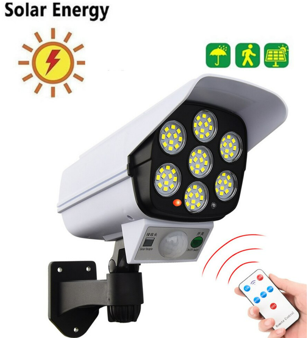 Outdoor Solar Sensor Dummy Camera Light