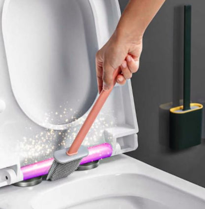 Silicone Flex Toilet Brush With Holder