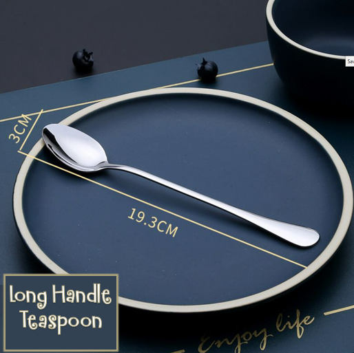 Stainless Steel Long Handle Tea Spoon Set (6 pcs)