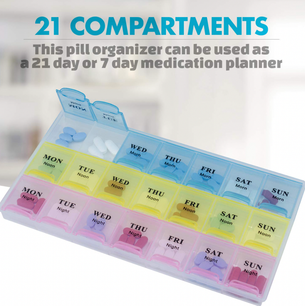 Weekly Pill Organiser (21 Compartment)