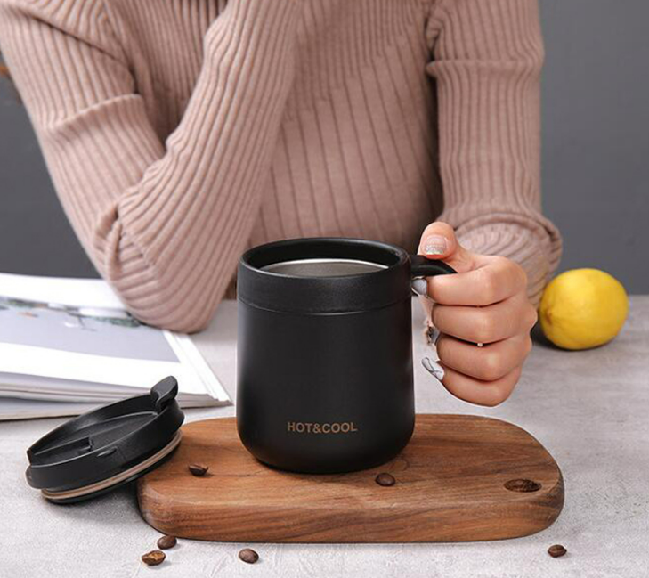 Double Steel Thermos Coffee Mug (500ml)