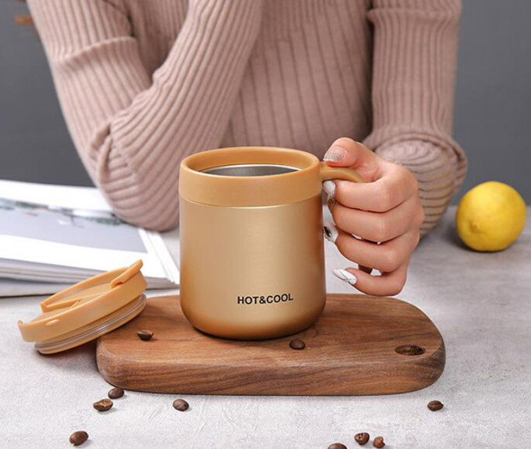 Double Steel Thermos Coffee Mug (500ml)