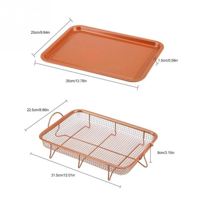 Rectangular Copper Chef Crisper