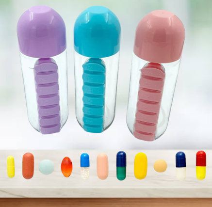 Pill And Vitamin Organiser Bottle