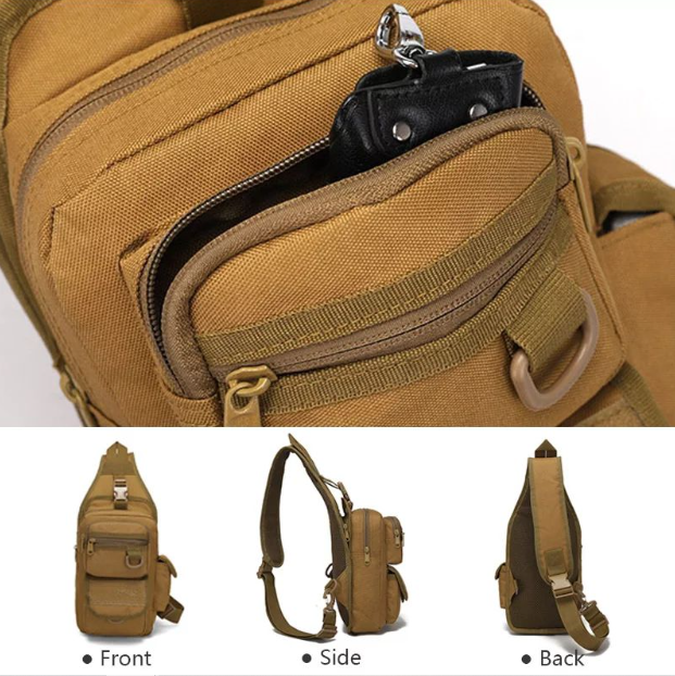 Tactical Sling Bag with Pistol Holster