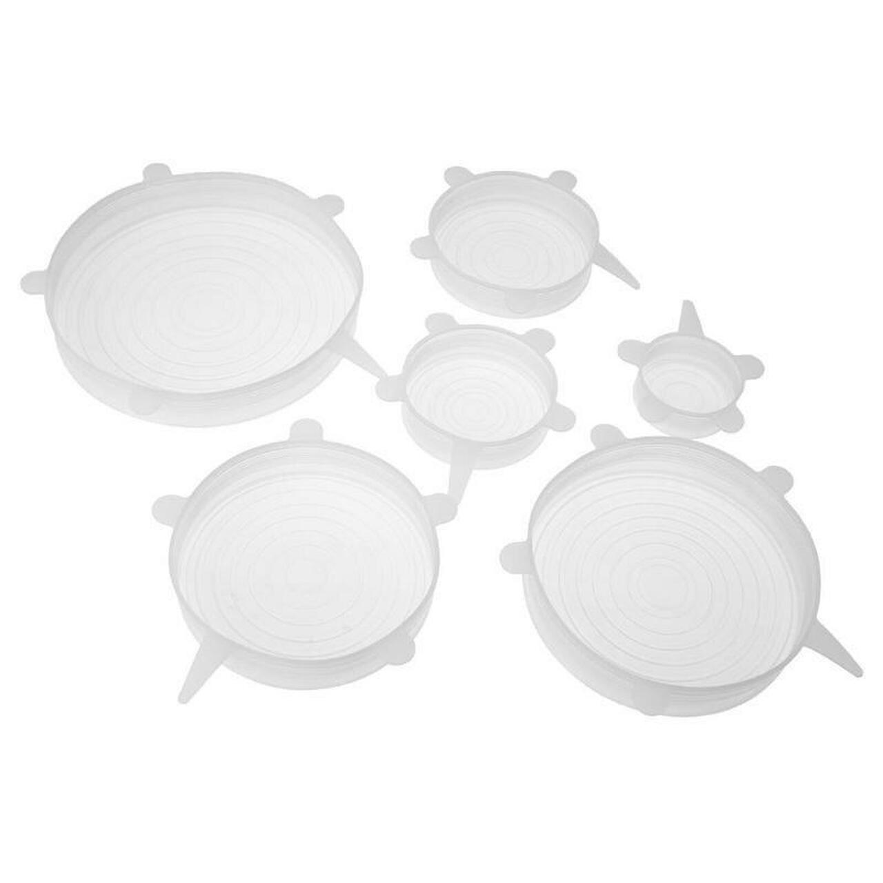 Reusable Stretch Silicone Lids (6 pcs)