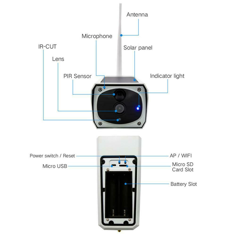 Solar Wifi 2.0mp Bullet Camera